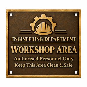 Plaque gravée en laiton massif faite à la main, enseigne métallique personnalisée, plaque signalétique d'entreprise, logo personnalisé - Product Image 2