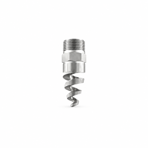 Agitateur mélangeur à vis hélicoïdale en acier inoxydable usiné CNC, corps hexagonal, connexion filetée mâle pour applications de brochage et de perçage - Product Image 1