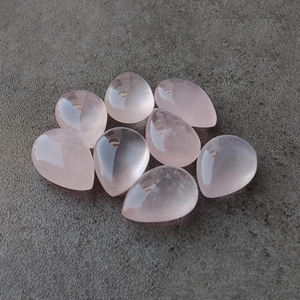 Piedra Preciosa de Cuarzo Rosa de Calidad AAA+ en Forma de Lágrima, Calibrada, en Forma de Pera, Disponible en Todos los Tamaños - Product Image 6