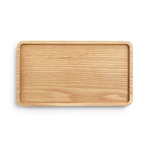 Plateau de service rectangulaire en bois massif, design classique, finition polie artisanale, vaisselle et assiettes, H a CRAFT, mariage, durable - Product Image 5