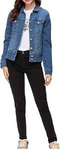 Chaqueta Vaquera Más Vendida, Fabricante de Chaquetas Vaqueras, Ropa de Invierno para Mujer, Chaquetas Vaqueras para Mujer Talla Grande, Venta al por Mayor, OEM - Product Image 5
