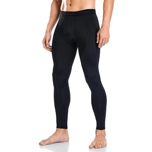 Dark Black <b>Men's</b> Tight High Elastic Gym Fitness Training Leggings Quick Dry Breathable Sports Running <b>Tights</b> Pants <b>For</b> <b>Men</b> - Product Image 4