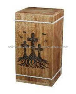 Handmade Wooden Urn <b>Box</b> <b>For</b> Human <b>Ashes</b> Funeral Cremation Urns <b>For</b> Male and Female High Quality Urns - Product Image 1