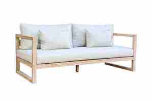 Elegante Conjunto de Sofás para Exteriores con Estructura de Madera de Acacia Natural - Product Image 4