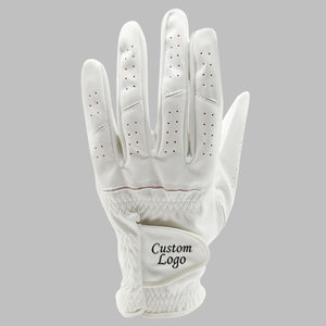 Gants de golf unisexes personnalisés avec logo, antidérapants, légers, résistants à l'usure, pour la main gauche, en daim + PU, respirants, fermeture Velcro, sport - Product Image 2