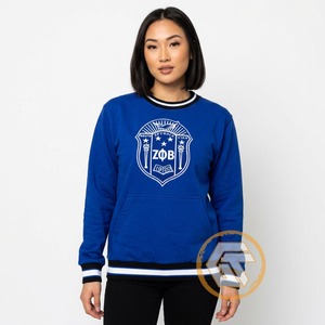 Sweat-shirt en molleton à col rond 380g pour femmes, personnalisé, brodé, uni, Zeta Phi Beta, pour sororité et fraternité, vente en gros - Product Image 2