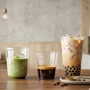 Wholesale QUANG QUAN 95mm PP Single Wall Disposable <b>Cups</b> 12/16/20oz for Iced Coffee Tea Juice Cold Beverages <b>Plastic</b> <b>Cup</b> - Product Image 1