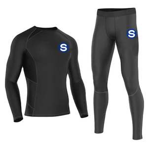 <b>Men's</b> Gym <b>Tights</b> Training Workout Jogging Sports Set Running <b>Compression</b> Sportswear Suits <b>for</b> <b>Men</b>/Unisex <b>Compression</b> Suit - Product Image 1