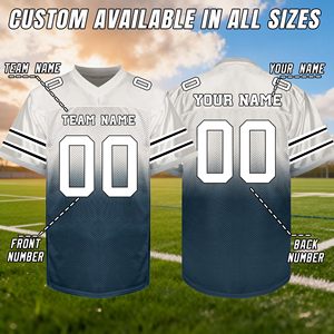 Vente en gros de maillots de football américain, broderie artisanale, vêtements de sport en mesh, fournisseur d'uniformes personnalisés avec nom et numéro d'équipe - Product Image 6