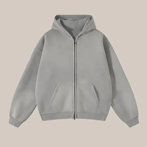 เสื้อฮู้ดดี้ผู้ชายแบบสั่งทำพิเศษ ล้างสีแบบแอซิดวอช บริการ OEM ODM เสื้อผ้าฝ้ายเปล่าสีพื้นสำหรับผู้ชาย ล้างสีแบบแอซิดวอช - Product Image 1