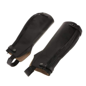 Nuevo Estilo Pantalones de Montar de Cuero de Alta Calidad para Mujer, Protección para Motociclismo, Equitación Western y Montar a Caballo, con Espuelas y Estribos - Product Image 2