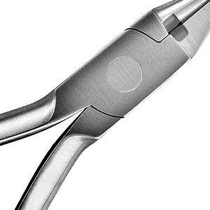 Pince à bec d'oiseau T/C avec coupe-fil, pince à former des boucles, pince à cintrer le fil, inserts en carbure de tungstène, manche doré, instrument dentaire - Product Image 3