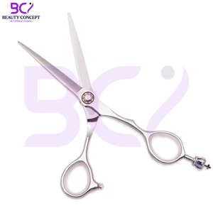 Ciseaux plats en acier inoxydable, tranchants et durables, avec votre propre logo, meilleur produit, ciseaux de coiffure haut de gamme pour barbiers - Product Image 4
