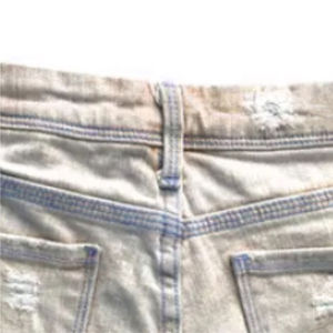 Pantalones Cortos de Lona Vaquera Lavada para Hombre, Cintura Media, Cierre de Botones, Casuales, Transpirables, Tejido Liso - Product Image 5