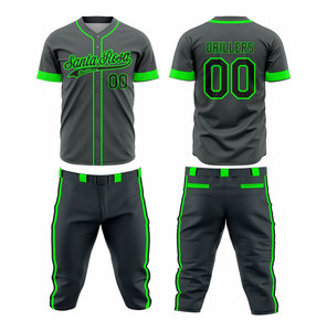 Gladiators Baseball Uniform <b>Men's</b> Striped Jersey Pants Set <b>V</b>-<b>Neck</b> Short Sleeve Moisture Wicking Polyester Adult All Seasons - Product Image 1