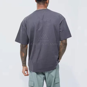 เสื้อยืดทรงบ็อกซี่ผู้ชาย ดีไซน์ยอดนิยม พร้อมโลโก้สั่งทำ รุ่นล่าสุดปี 2026 สินค้ามาใหม่ ผ้าฝ้าย 100% ระบายอากาศ แห้งเร็ว แขนสั้น - Product Image 5