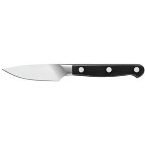 Ensemble de couteaux de cuisine Black Block avec manches rivetés noirs, lames argentées et ciseaux pour la découpe quotidienne, le hachage et la préparation des aliments - Product Image 4
