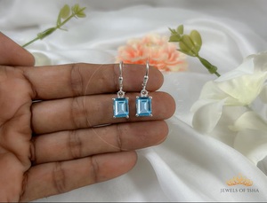 Pendientes de Botón de Plata de Ley 925 con Oro de 14K y Rodio, Circonita, Forma Octogonal, Joyería de Piedras Preciosas de Moda para Mujer, Regalo para Fiesta - Product Image 4
