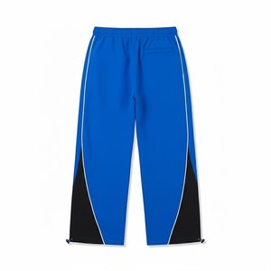 Nuevas llegadas: Conjunto de chaqueta cortavientos de nailon azul para hombre con logotipo personalizado y pantalones para verano, conjunto de secado rápido, ropa urbana, chaquetas con cremallera. - Product Image 5