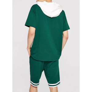 Diseña tu Propio Conjunto de Sudadera con Capucha y Pantalones Cortos para Hombre de Alta Calidad, Nuevo Estilo, Cierre de Cremallera, en Grandes Cantidades - Product Image 2