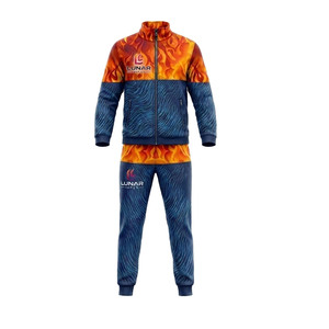 Conjunto Deportivo de Invierno al por Mayor con Estampado Gráfico de Llamas Personalizado para Hombre, Chaqueta Deportiva con Cremallera Completa, Transpirable y Ecológica para Correr - Product Image 1