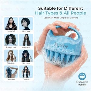 Cepillo para el Cabello, Cuidado del Cuero Cabelludo, Cerdas de Silicona, Redondo, Impermeable, Uso Doméstico, Salón de Belleza, Spa, Cuidado Personal, Otica SH-005 - Product Image 2