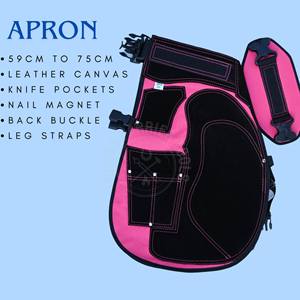 Kit de herramientas profesional para herrador de caballos con cepillo pulidor, cortador de clavos, cuchillo arcoíris para recortar pezuñas, extremo de latón y agarre antideslizante - Product Image 3