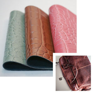Eco-Friendly Crocodile Skin Pattern Embossed Synthetic PU Leather Recycled Fabric for Furniture Shoes Bags Decorative Purposes - Product Image 4