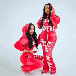 PIHA SPORTS Women's 2 1 Solid Tracksuit Set Full Sleeve Zipper Jacket Side Pockets Sporty Jogging Pants Winter Wear - Product Image 3