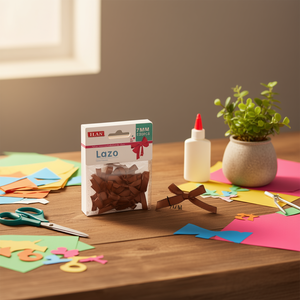 Fiocco in Nastro ILAN Lazo 7Mm Colore Caffè per Decorazioni Artigianali - Product Image 2