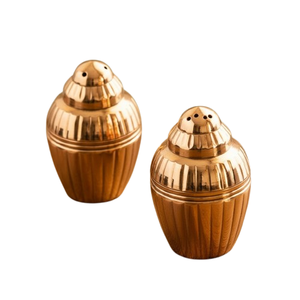 Venta al por mayor de modernos cocteleros de acero inoxidable con acabado de cobre martillado, elegantes recipientes decorativos para el hogar y restaurantes. - Product Image 2