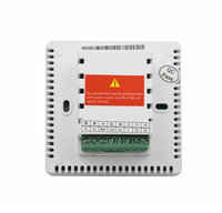 Thermostat numérique AC820F pour ventilo-convecteur 2/4 tuyaux 220V, carré, économe en énergie, ignifuge PC+ABS pour Villa, Appartement, Hôtel, Hôpital
