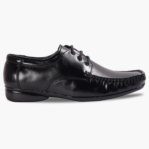 Mocassins noirs en cuir véritable pour hommes, chaussures décontractées et formelles, souples, flexibles, design solide, pour le bureau, les affaires, le quotidien - Product Image 2