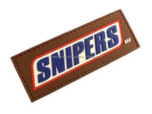 Écusson avec logo personnalisé pas cher en plastique souple en silicone gaufré Pvc Dernière vente en gros Badges en caoutchouc personnalisés de haute qualité tissu sergé - Product Image 2