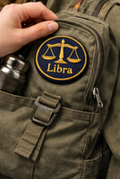 Patch brodé Zodiaque Libra 10 couleurs, thermocollant/à coudre, motif astrologique (2,5 pouces chacun)