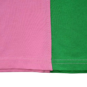 เสื้อยืดชมรมสีชมพูเขียวทูโทน ปีก่อตั้ง 1908 ตัวอักษรกรีก ผ้าฝ้าย 100% เสื้อผ้าสไตล์กรีกสำหรับผู้หญิง ใส่สบายในฤดูร้อน - Product Image 6