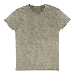 Camiseta de Algodón Verde Oliva Lavado Estilo Vintage, Corte Ajustado, de Alta Calidad, para Streetwear, Personalizable con Logotipo, OEM, Moda - Product Image 1