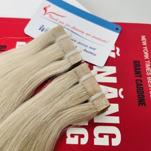 Premium Vietnamese Human Hair Tape Extensions | 100% Virgin Hair Seamless Skin Weft | Natural Look, No <b>Tangle</b>, Easy Application - Product Image 1
