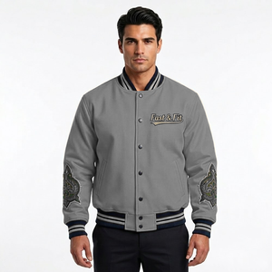 Blouson Bomber pour Homme de Haute Qualité en Toile 100% Coton avec Logo sur le Devant, Coupe-Vent, Respirant, Vêtement d'Hiver, Intelligent et Élégant - Product Image 1