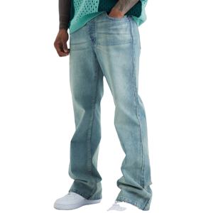 Jean délavé à l'acide pour homme, coupe classique, effet usé, avec logo de haute qualité, nouveau design, nouvelle qualité supérieure - Product Image 1