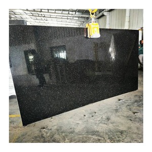 Dalles de granit noir Galaxy poli de haute qualité, dimensions 180 x 280 cm, épaisseur 2 cm, prix de gros raisonnable en Inde - Product Image 5