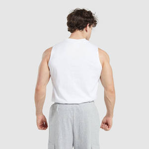 High Quality Casual Men's Gym Tank Top Knitted Quick-drying Breathable Cotton Spandex <b>Polyester</b> Customizable Colors Sizes - Product Image 5