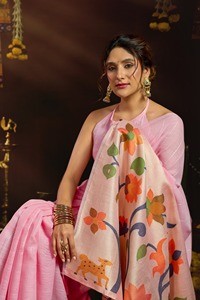 Sari de Seda Suave de Alta Demanda para Exportación, Disponible en Tallas y Colores Personalizados, a la Venta desde India - Product Image 1