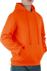 Sudadera con capucha de algodón y forro polar personalizada al por mayor para hombre, corte muscular, estilo pullover, de peso pesado y extragrande - Product Image 2