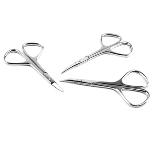 Tijeras para Cutículas, Afiladas, Inclinadas, de Acero Inoxidable, Instrumentos Quirúrgicos de Belleza para Cejas, Modelo JX52154-E - Product Image 2