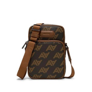 Large Capacity Vintage Genuine Leather Crossbody Satchel Bag for Men 9.7'' iPad Compatible Multi-Pocket Logo Messenger Bag - Product Image 1