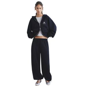 Women's Navy <b>Zip</b>-Up Hoodie Sweatshirt Full <b>Zip</b> <b>Hooded</b> Jacket Casual Fleece Long Sleeve <b>Hooded</b> Sweatshirt for Autumn & Winter - Product Image 1