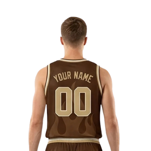 Conjunto de Uniforme de Baloncesto para Hombre con Estampado Degradado, Cuello en V, Sin Mangas, Transpirable, Ecológico, de Secado Rápido - Product Image 4
