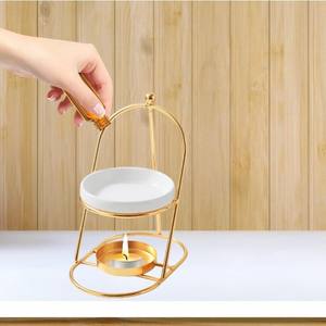 Nouveau design, brûleur d'aromathérapie en céramique écologique, diffuseur d'huiles essentielles, lampe chauffante, lampe à cire fondante, usage domestique - Product Image 6