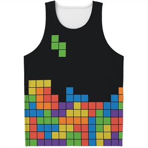 Camiseta sin mangas con estampado personalizado para hombre, camiseta de poliéster para gimnasio, entrenamiento, fitness, culturismo, chaleco informal de verano para la playa - Product Image 6